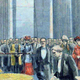 Leon Foucault demostrando la rotación de la Tierra. Wikipedia Commons